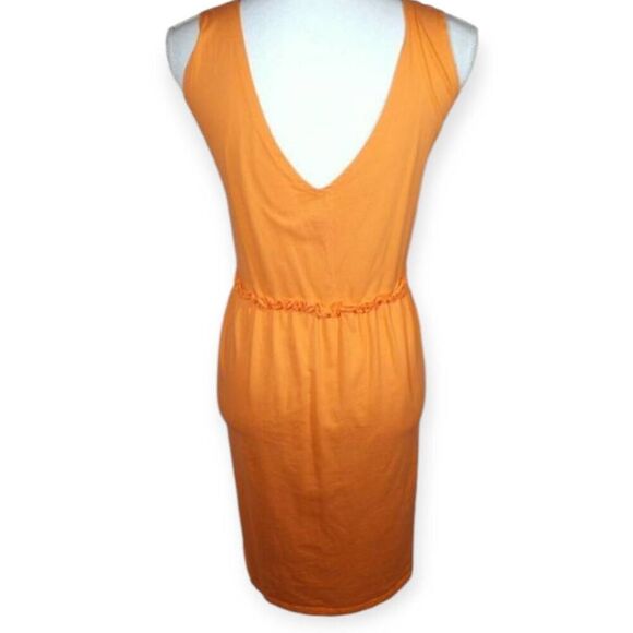 WHISPERS & WINKS ORANGE V-NECK DRESS SZ.28 EUC. - Picture 4 of 6